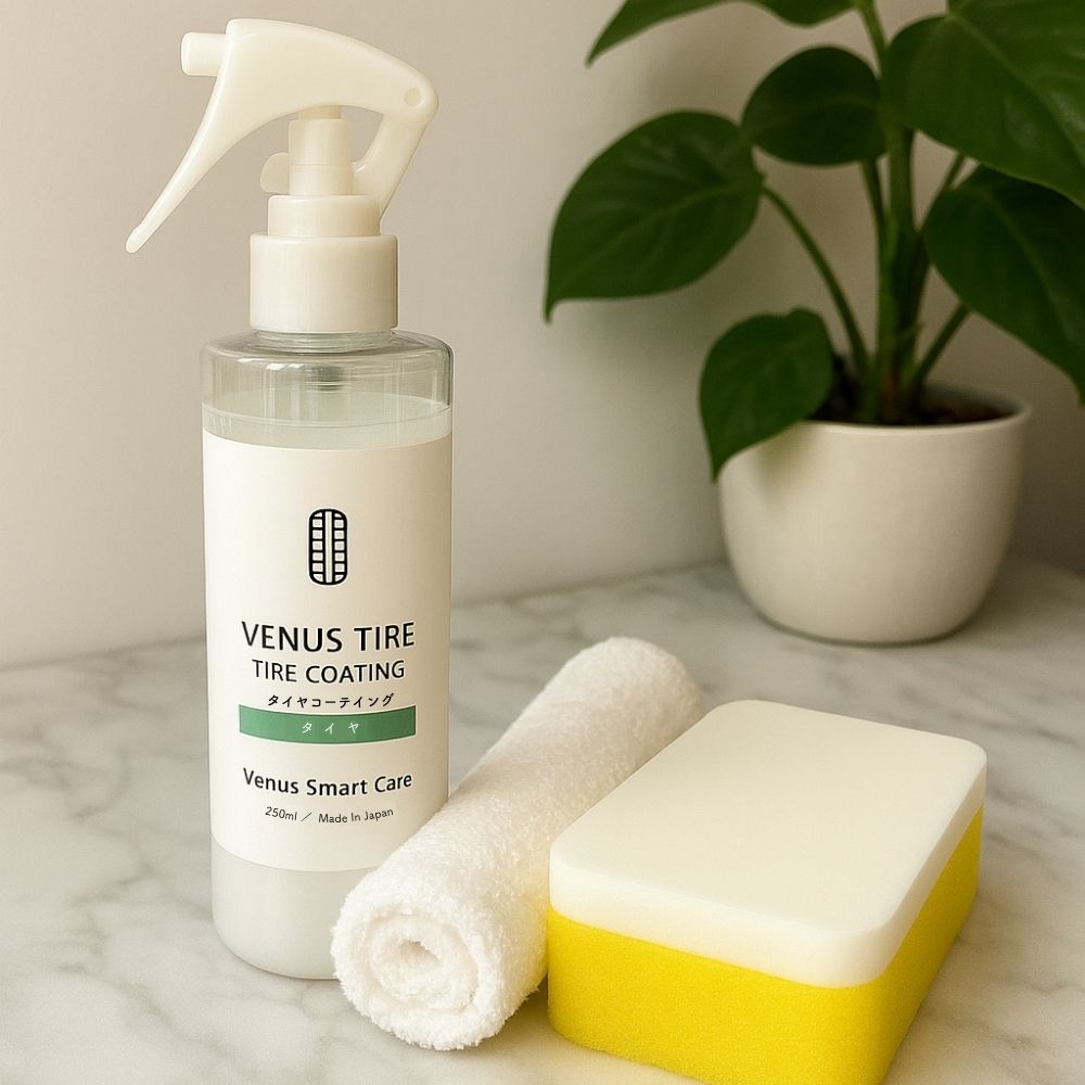 タイヤ用】ヴィーナスタイヤ[250ml] 【水無し洗車可】【Venus Smart